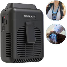 (Do Not Sell on Amazon) Mini 8000mAh Personal Waist Clip Fan, 3 Speeds, 2A Fast Charge, USB Rechargeable Battery Operated