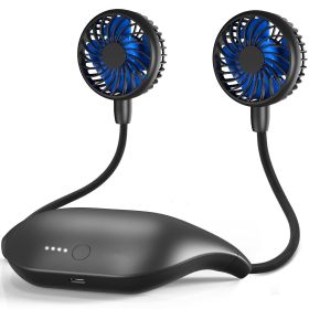10000mAh Portable Neck Fan; 6 Speeds; Last 48hrs; 360° Rotation; Battery Operated Wearable Personal Fan for Neck; USB Rechargeable Hands Free Necklace