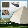 16.5' Large Family Tent 10 Persons Waterproof Teepee Bell Tents Hunting Camp Huge Four Season