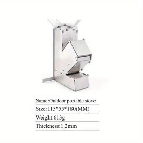Portable Rocket Stove For Camping And Travel,Compact Foldable Design With Instant Setup,Lightweight Outdoor Heater, Fast Heating And Durable Cons (Option: WH)