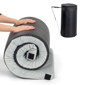 75x30x2.5in, Memory Foam, Grey Camping Mattress, With Storage Bag (Color: Grey)