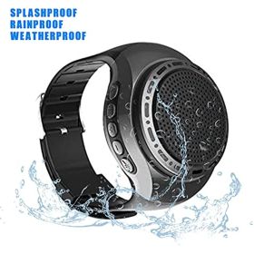 Wearable Waterproof Wireless Portable Bluetooth Speaker Watch; with MP3 Player & FM Radio & Selfie & Ultra Long Standby Time for Running; Hiking; (Color: Blue)