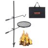 VEVOR Swivel Campfire Grill, Fire Pit Grill Grate over Fire Pits, Heavy Duty Steel Grill Grates, 360�� Adjustable Open Fire Outdoor Cooking Equipment