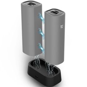 Hand Warmers Rechargeable 2 Pack, 10000 mAh Electric Hand Warmer,360��Surround Heat Magnetic Electric Handwarmer (Color: gray)