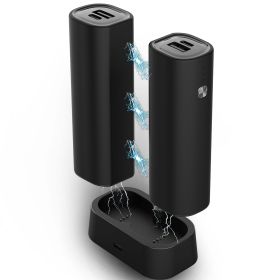 Hand Warmers Rechargeable 2 Pack, 10000 mAh Electric Hand Warmer,360��Surround Heat Magnetic Electric Handwarmer (Color: Black)