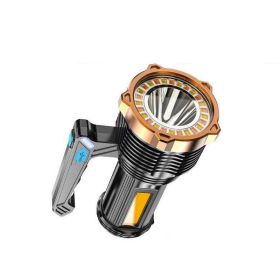 Portable Rechargeable LED Flashlight for Camping & Hiking (Type: Style B, Shell Color: Black)