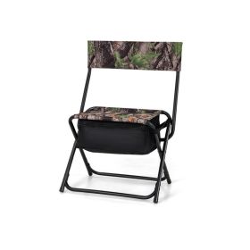 Foldable Fishing Chair With Backrest for Camping Hiking (Type: Style B, Color: Camouflage)