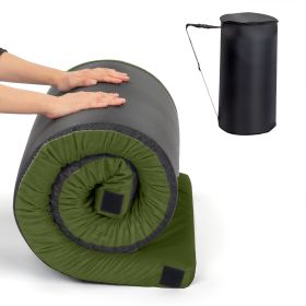 75x25x2.5in, Memory Foam, Army Green, Camping Mattress, With Pouch (Option: Army green)